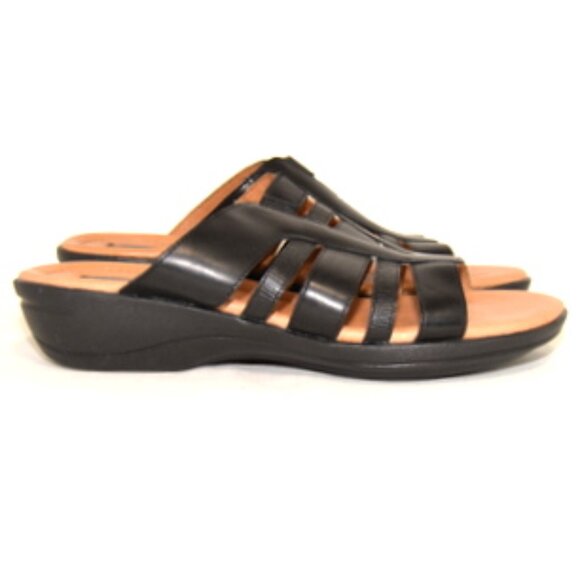 CLARKS ARTISAN Women’s Wedge Sandals - Black – Size: 10m - Picture 8 of 8